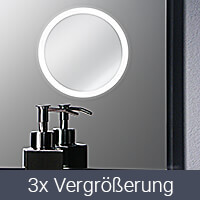 Kosmetikspiegel beleuchtet in den Badezimmerspiegel integriert