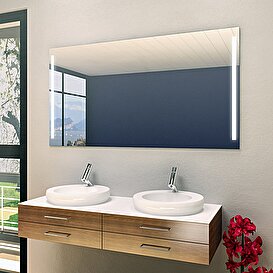 Spiegelhalterung Badezimmer-Spiegel weiß Spiegelbefestigung für alle Mirror