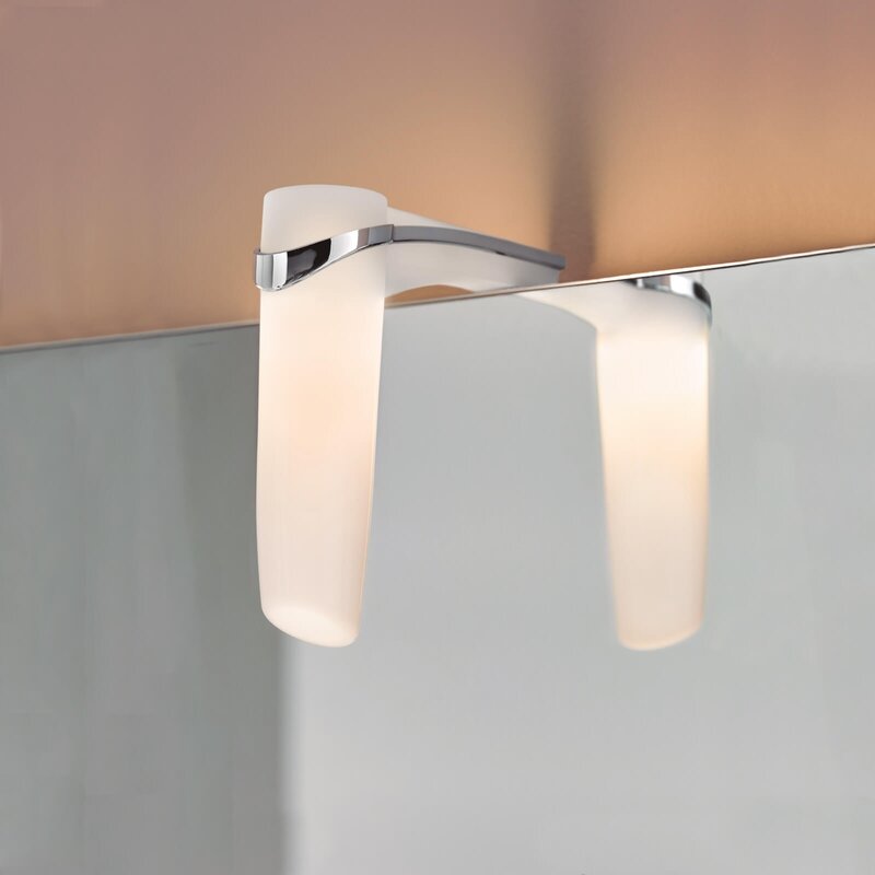 LED Spiegelleuchte Calma Uno + Badezimmerspiegel