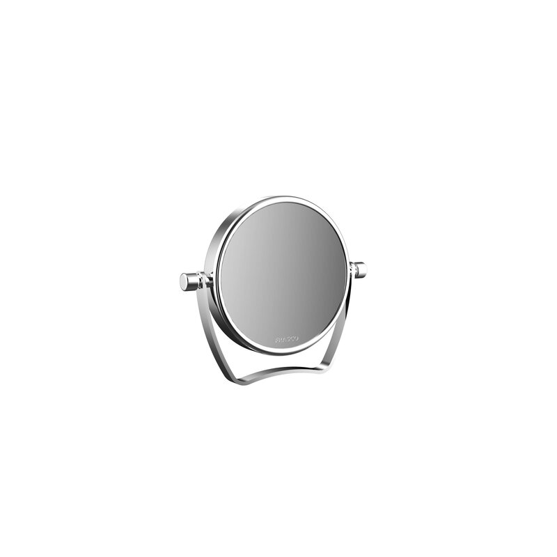 Reise-Kosmetikspiegel rund 5-fach, 83 mm,Stellspiegel Handspiegel