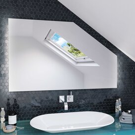 Badspiegel mit Ambientebeleuchtung und Schrge Side