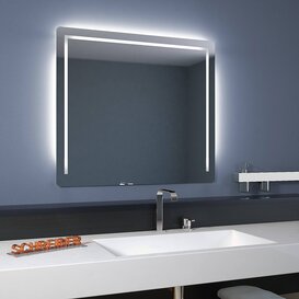 Badspiegel Linea LED TS1 mit Rundecken