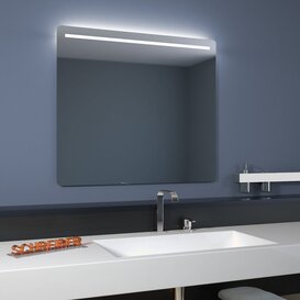Badspiegel mit Rundecken Linea LED Top