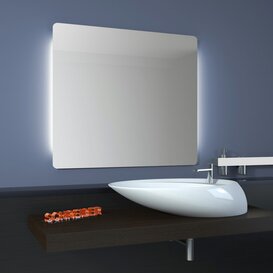 Spiegel mit Rundecken Basic Side LED