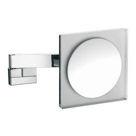 LED Wand-Kosmetikspiegel 3-fach eckig mit Direktanschluss
